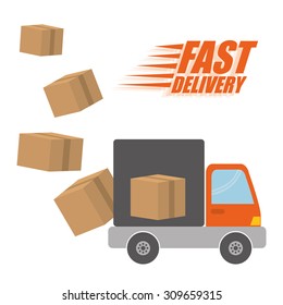 Free delivery design, vector illustration eps 10.