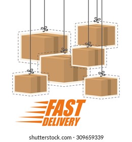 Free delivery design, vector illustration eps 10.
