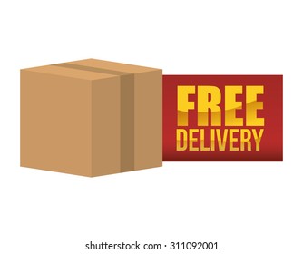 Free delivery digital design, vector illustration 10 eps graphic