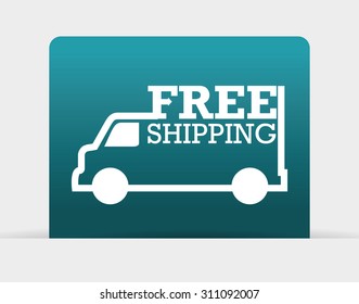 Free delivery digital design, vector illustration 10 eps graphic