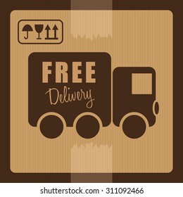 Free delivery digital design, vector illustration 10 eps graphic