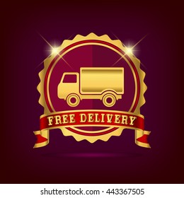 Free Delivery Golden Badge