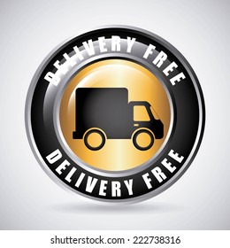 free delivery graphic design , vector illustration