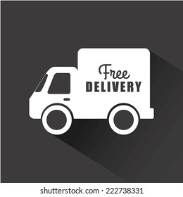 free delivery graphic design , vector illustration