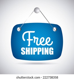 free delivery graphic design , vector illustration