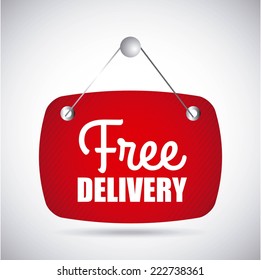 free delivery graphic design , vector illustration
