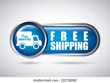free delivery graphic design , vector illustration