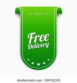 Free Delivery Green Vector Icon Design