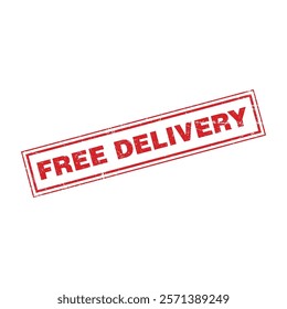 Free Delivery Grunge Stamp Sign Vector Template