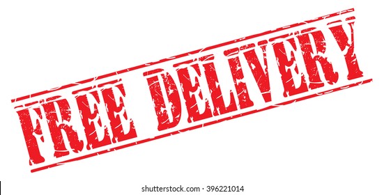 free delivery grunge stamp, vector illustration