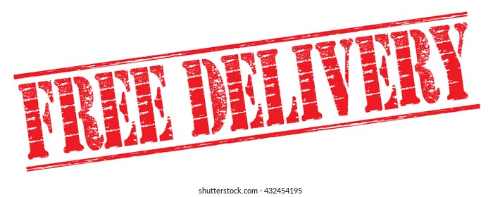 free delivery grunge stamp, vector illustration