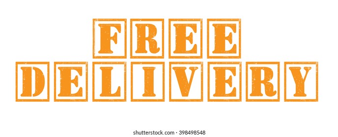 free delivery grunge tag, vector illustration
