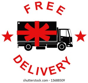 Free delivery icon