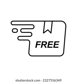 Free delivery icon design. isolated on white background. vector illustration