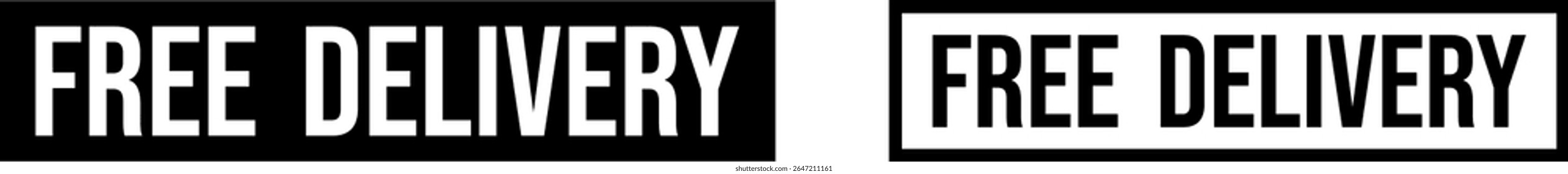 Free Delivery Icon – Fast Shipping Service Symbol Vector

