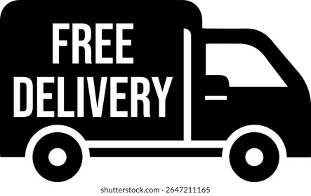 Free Delivery Icon – Fast Shipping Service Symbol Vector

