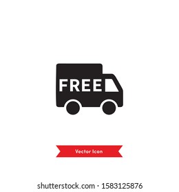 Free delivery icon illustration- vector