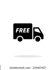 Free delivery icon on white background. Vector illustration.