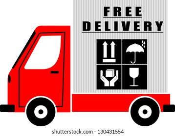 Free Delivery, icon vector