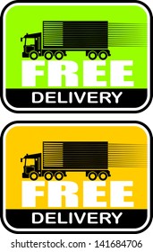 free delivery, icon vector
