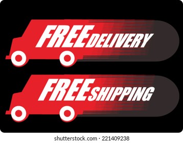 Free Delivery, icon vector 