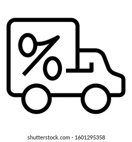 Free delivery icon. Vector graphics.