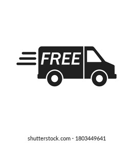 Free delivery icon. Vector illustration.