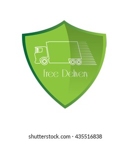 Free Delivery icon, Vector illustration