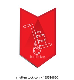 Free Delivery icon, Vector illustration
