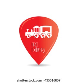Free Delivery icon, Vector illustration