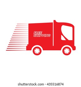 Free Delivery icon, Vector illustration