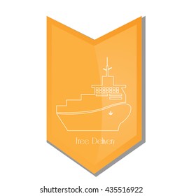Free Delivery icon, Vector illustration