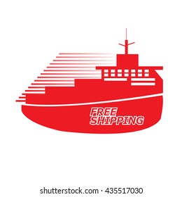 Free Delivery icon, Vector illustration