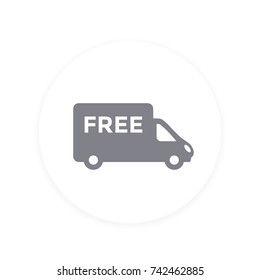 free delivery icon, vector pictogram