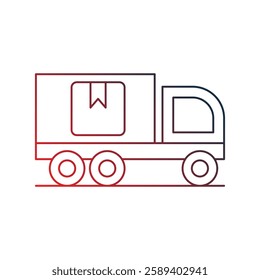 free delivery icon with white background vector stock illustration