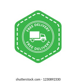 free delivery icon,emblem, label, badge,sticker, logo. Designed for your web site design, logo, app, UI