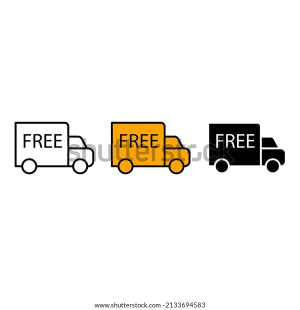 free delivery  icons  symbol vector elements for\
infographic web