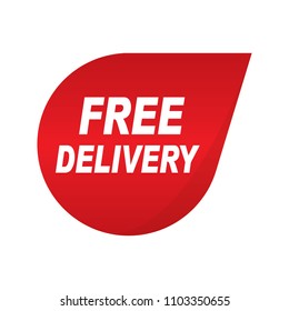 Free delivery label
