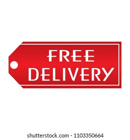 Free delivery label