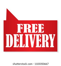 Free delivery label