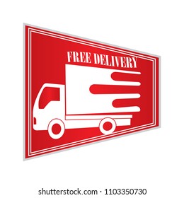 Free delivery label