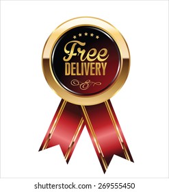 Free delivery label