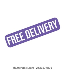 Free Delivery Letter Rubber Stamp Vector Design Template