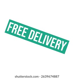 Free Delivery Letter Rubber Stamp Vector Design Template