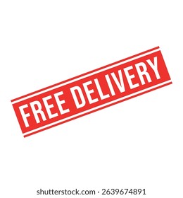 Free Delivery Letter Rubber Stamp Vector Design Template