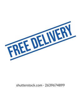 Free Delivery Letter Rubber Stamp Vector Design Template