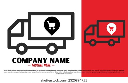 Diseño vectorial de logotipo de entrega libre