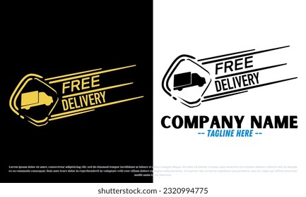 Free delivery logo vector design