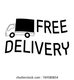 Free Delivery Object Stock Vector (Royalty Free) 769580854 | Shutterstock