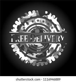 Free Delivery on grey camo texture